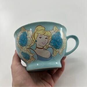 Disney Store Cinderella Princess Character Soup Mug Cup Blue